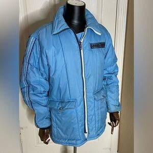 Vintage #43 Richard Petty Crew Member GOODYEAR PUFFER Blue Jacket Size Large‌‍‍‍